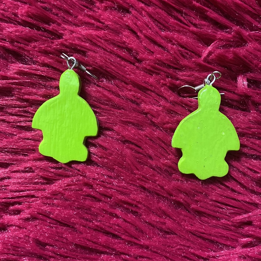Puerto Rico artisanal turtle earrings 🐢 🌺 🇵🇷 - Picture 5 of 17